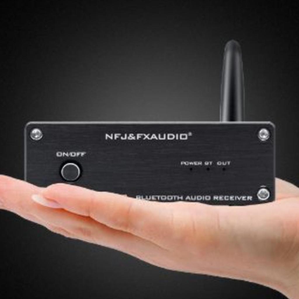 [Upgraded] Bluetooth Receiver 5.0 Aptx RAC Car Aux Audio Adapter Black