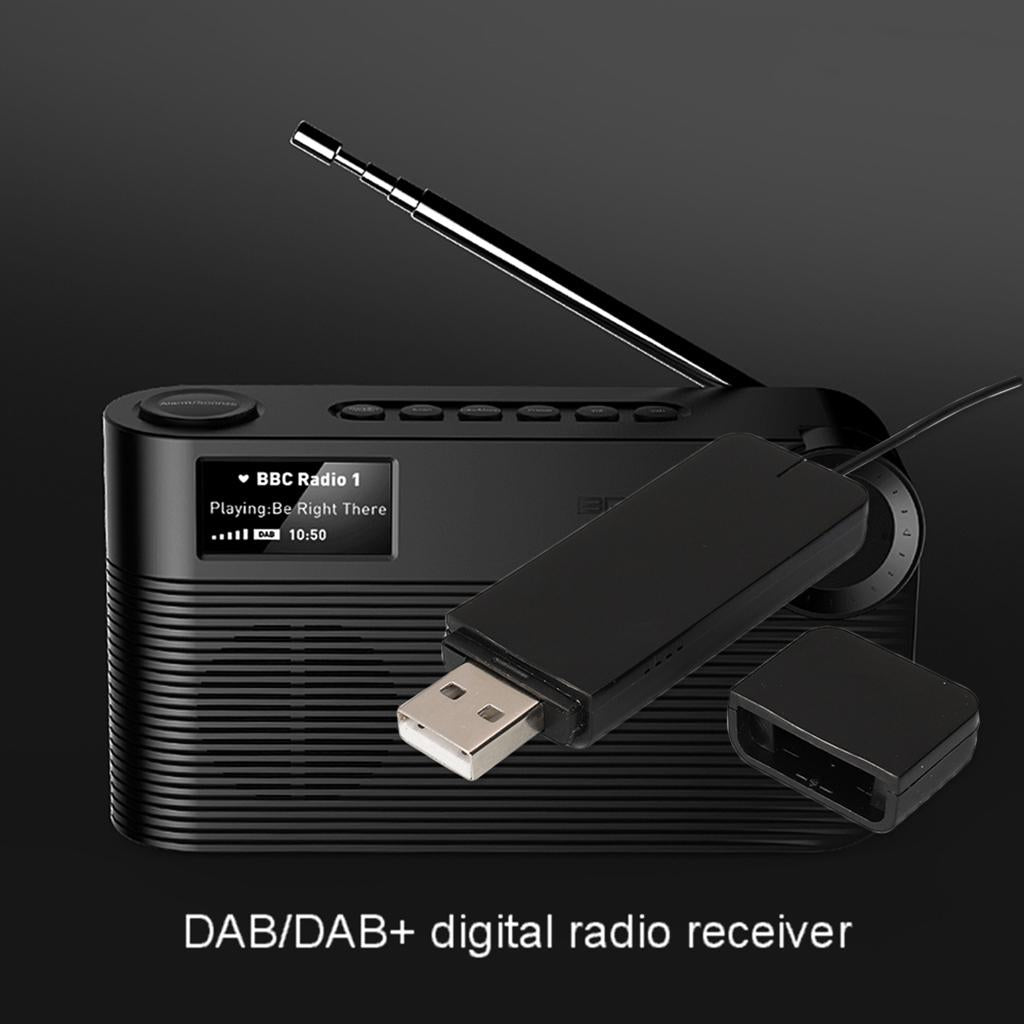 Portable DAB Digital Radio Receiver w/ Antenna U Disk Format Playback Radios