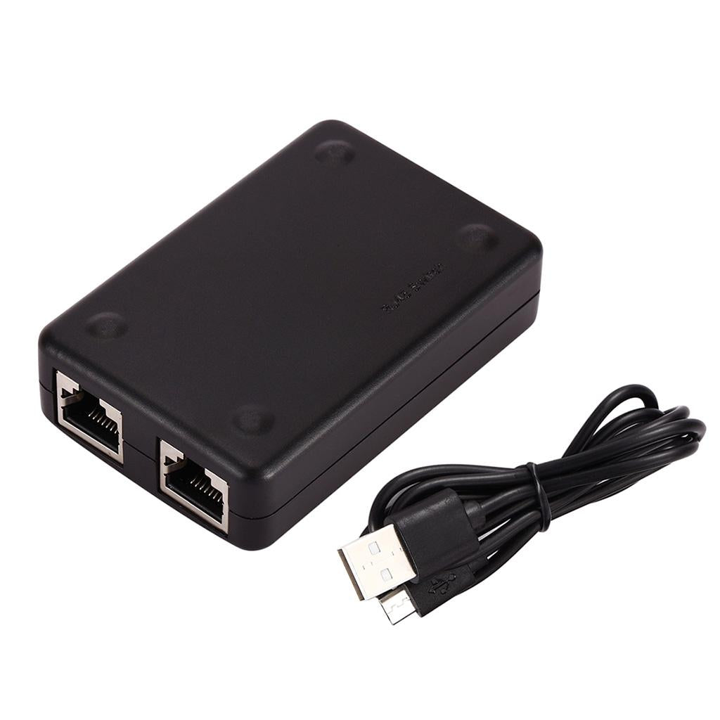 2 Ports RJ45 Lan Hub Network Switch Ethernet Adapter Splitter For Computer