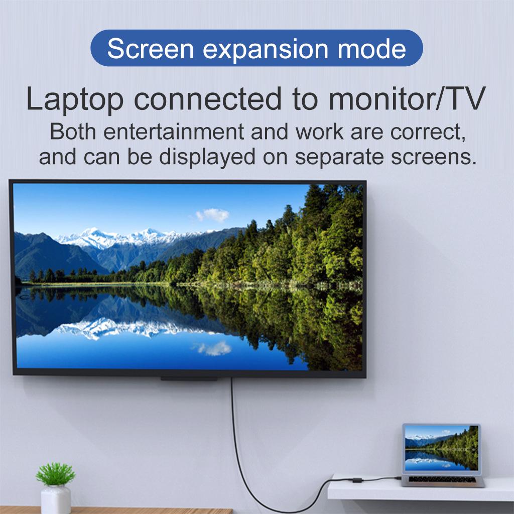HDMI To HDMI VGA Audio Adapter Multiport Adapter For Macbook Devices