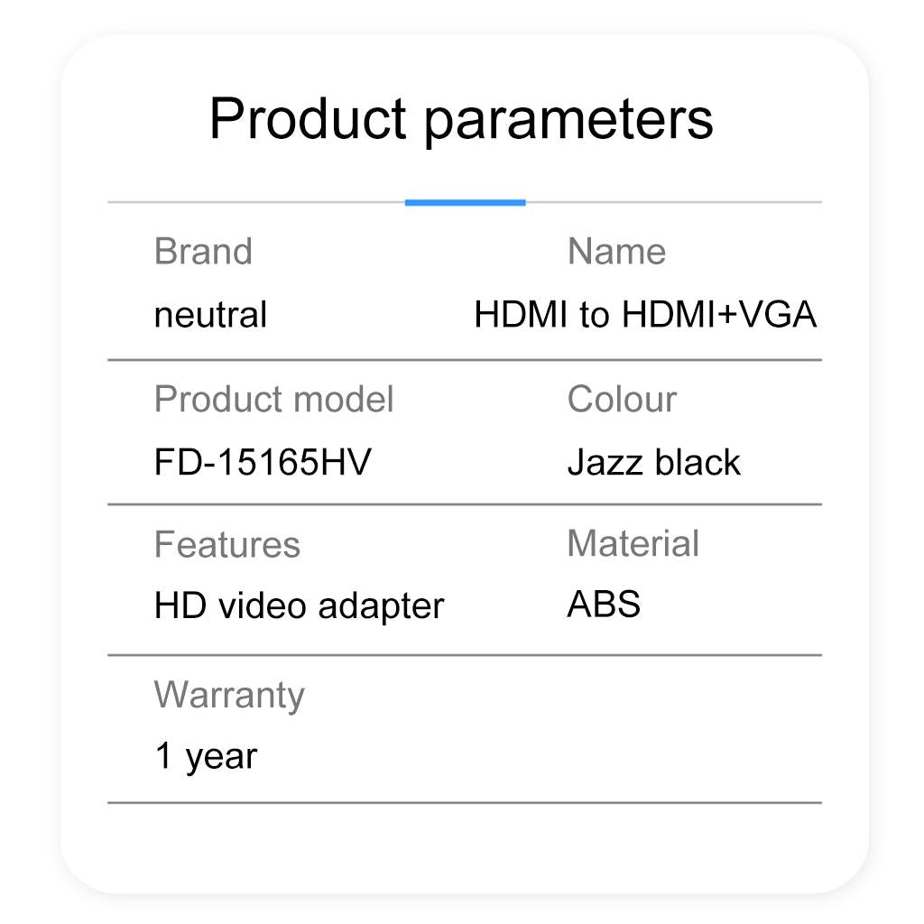 HDMI To HDMI VGA Audio Adapter Multiport Adapter For Macbook Devices
