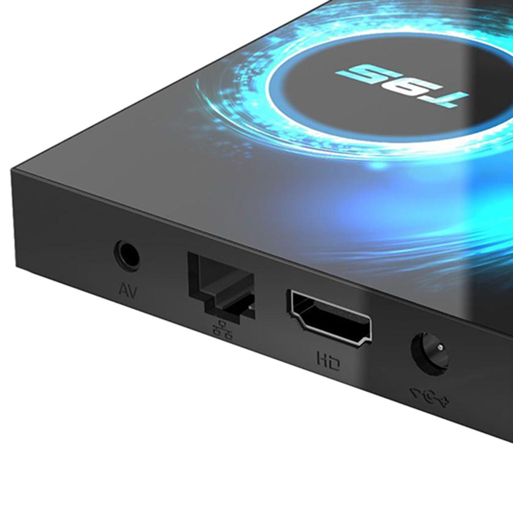 Quad Core Smart Media Player Digital STB 4GB+64GB US Plug Single Frequency