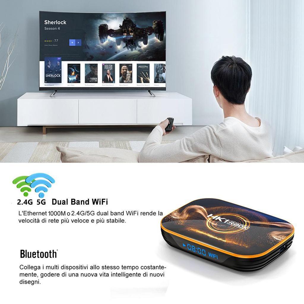 HK1 Mini Android 10 Quad Core WiFi HD 4K Media Player EU 2+16g