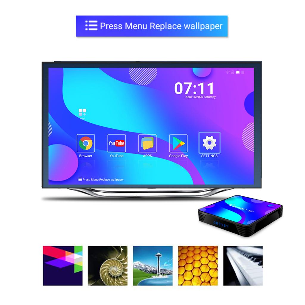 4K Ultra HD X88 PRO 10 Quad Core Smart Media Player RK3318  4G+32G EU Plug