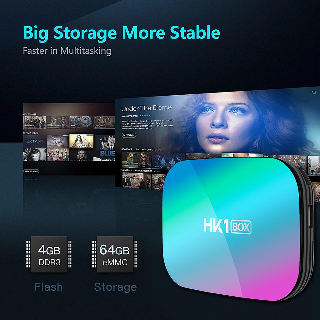 32/64/128GB STB S905X3 Quad Core WiFi BT 2.4/5G 8K Media 4+32g UK Plug