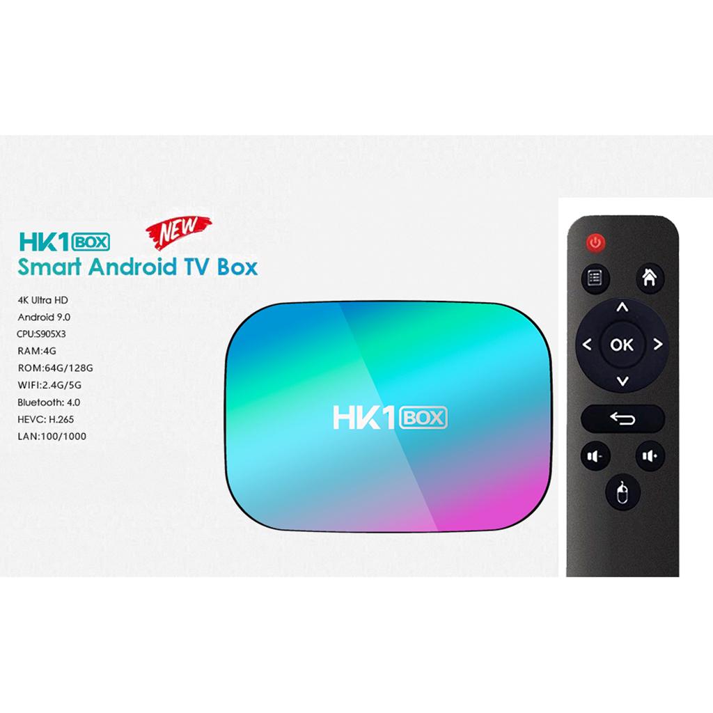 32/64/128GB STB S905X3 Quad Core WiFi BT 2.4/5G 8K Media 4+32g UK Plug