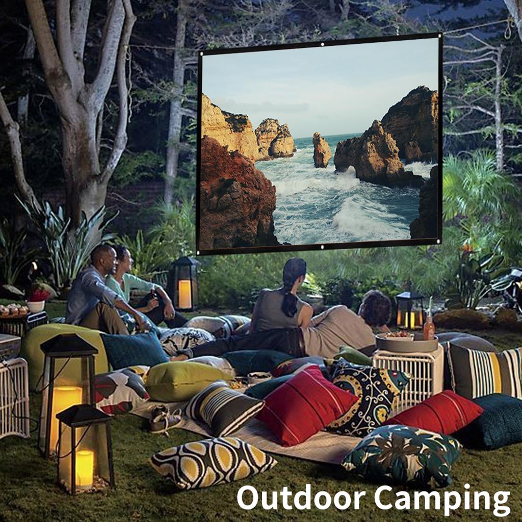 Foldable Movie Projection Screen for Home Theater 100 in(203x152cm) 4:3