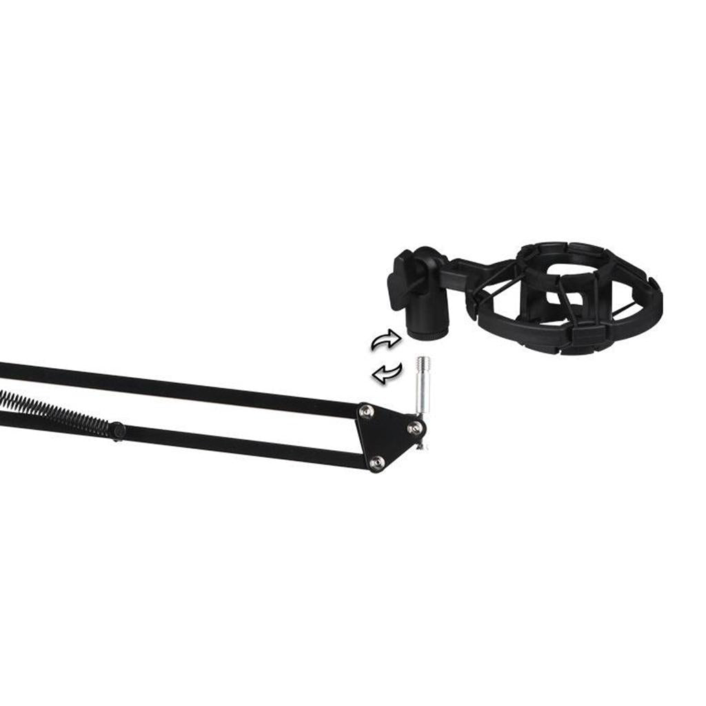 Condenser Microphone Kit for Studio Recording Black B with Sound Card