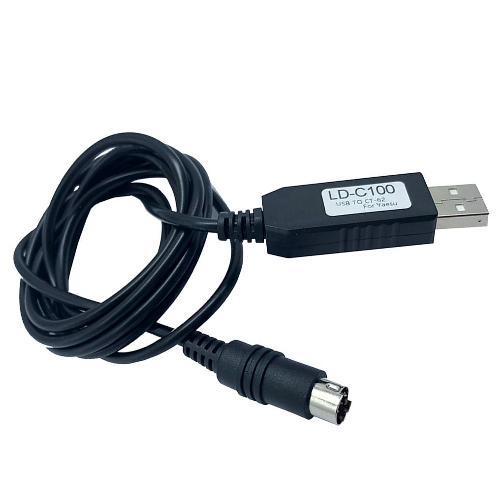 1.5m USB to CAT Din6 Programmed Cable for Kenwood TS-450 TS-690 TS-950