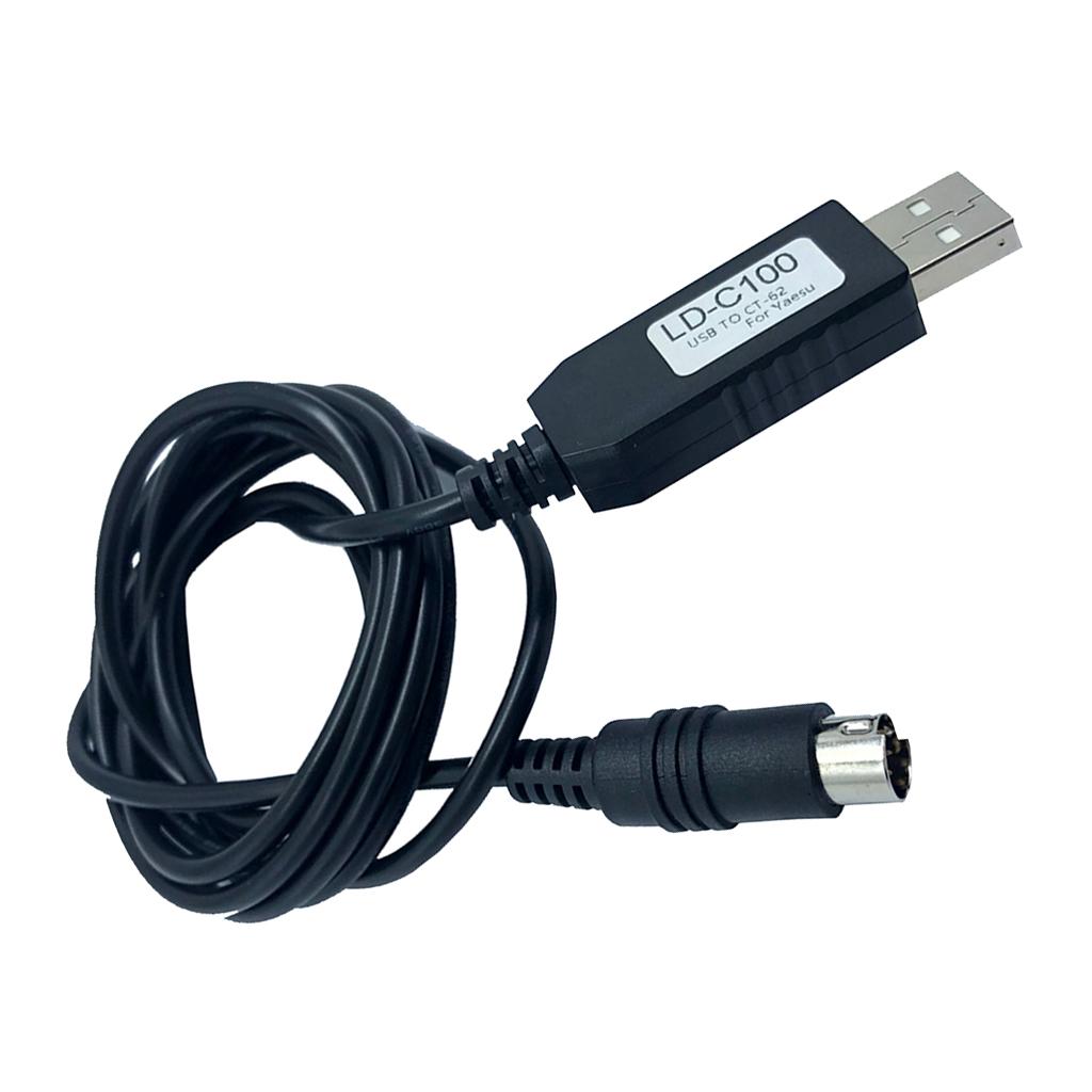 1.5m USB to CAT Din6 Programmed Cable for Kenwood TS-450 TS-690 TS-950