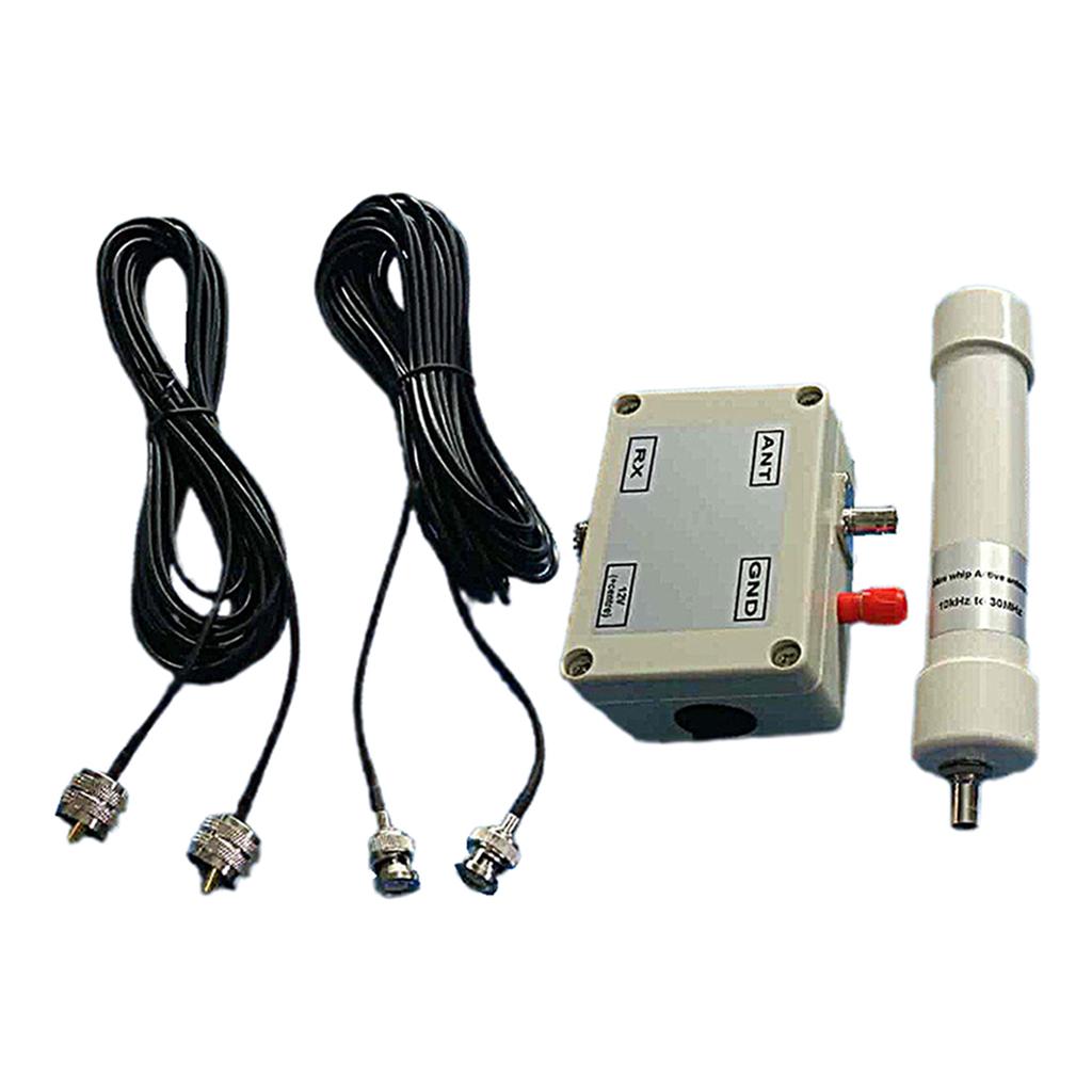 Active Loop Antenna Receiving 10KHz-30MHz Cable for Medium Short Wave Radio