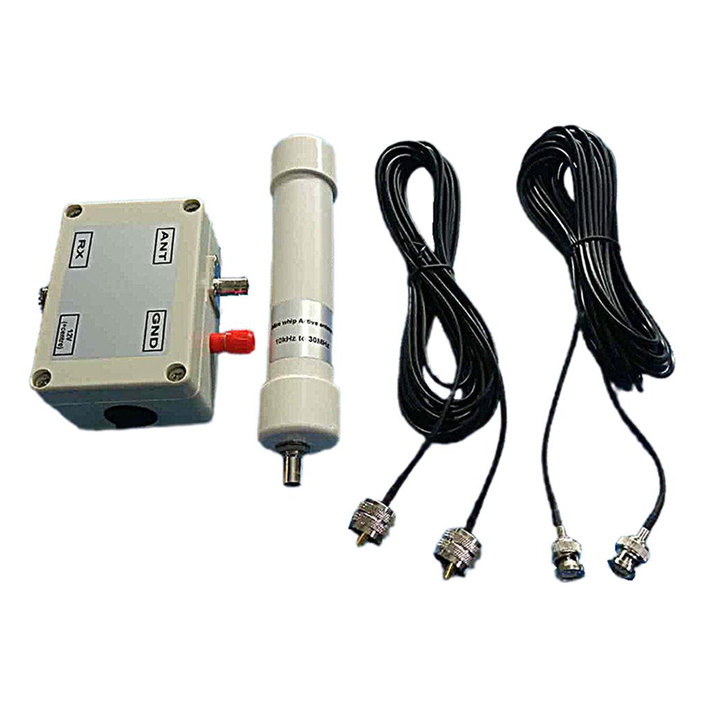 Active Loop Antenna Receiving 10KHz-30MHz Cable for Medium Short Wave Radio
