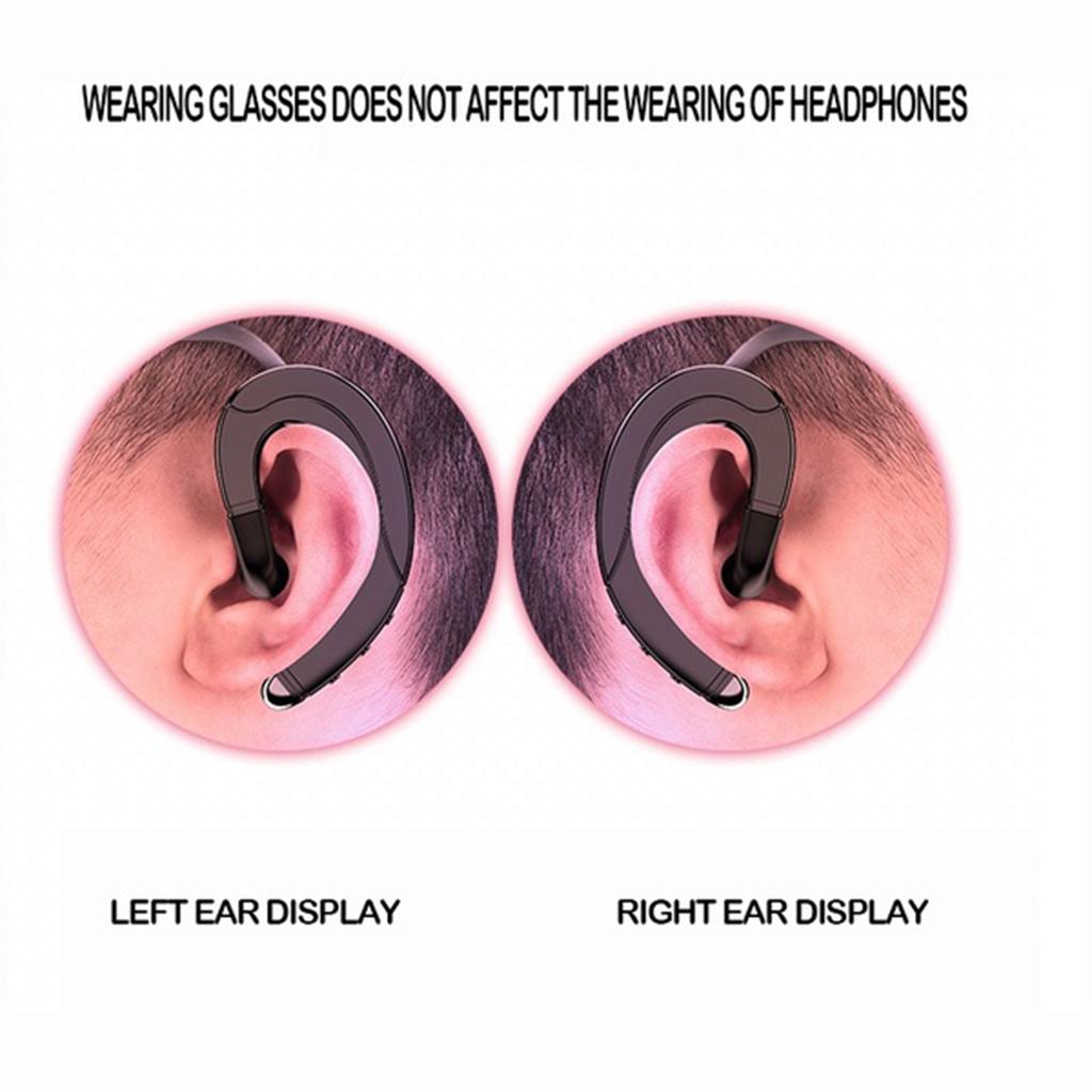 F88 Bone Conduction Bluetooth Ear-Hook Single Headphone  red