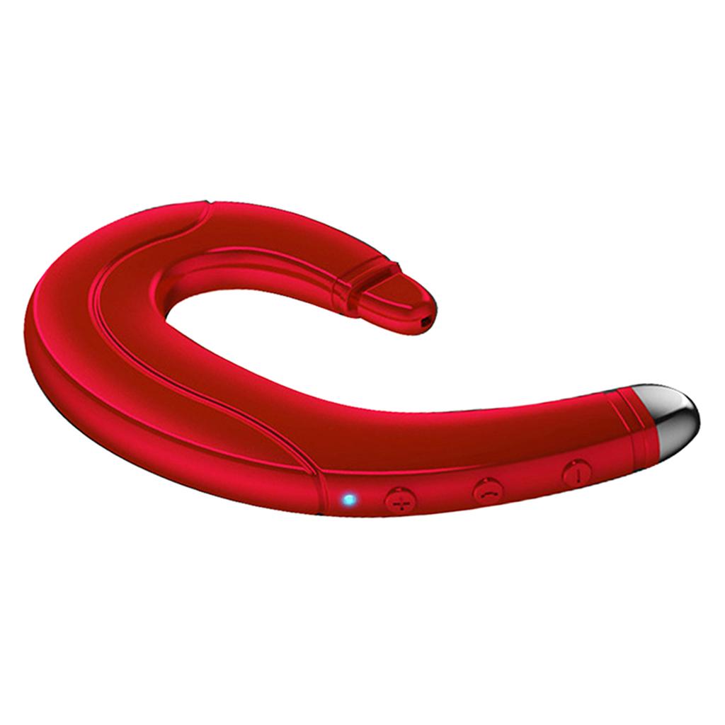 F88 Bone Conduction Bluetooth Ear-Hook Single Headphone  red