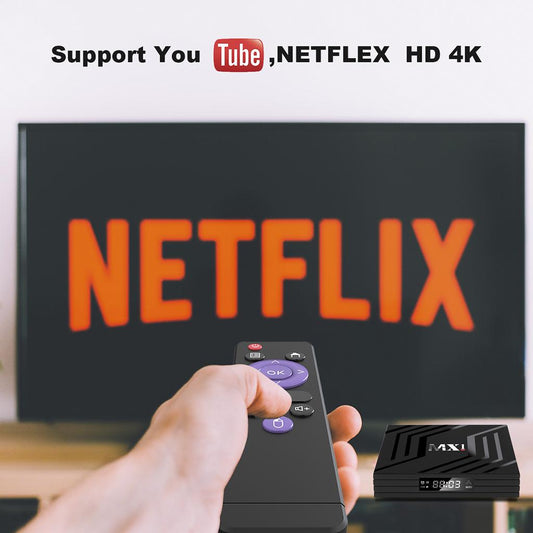 Android 9.0 Media Player 3D Video Wifi Bluetooth Smart Top Box 2+16G UK