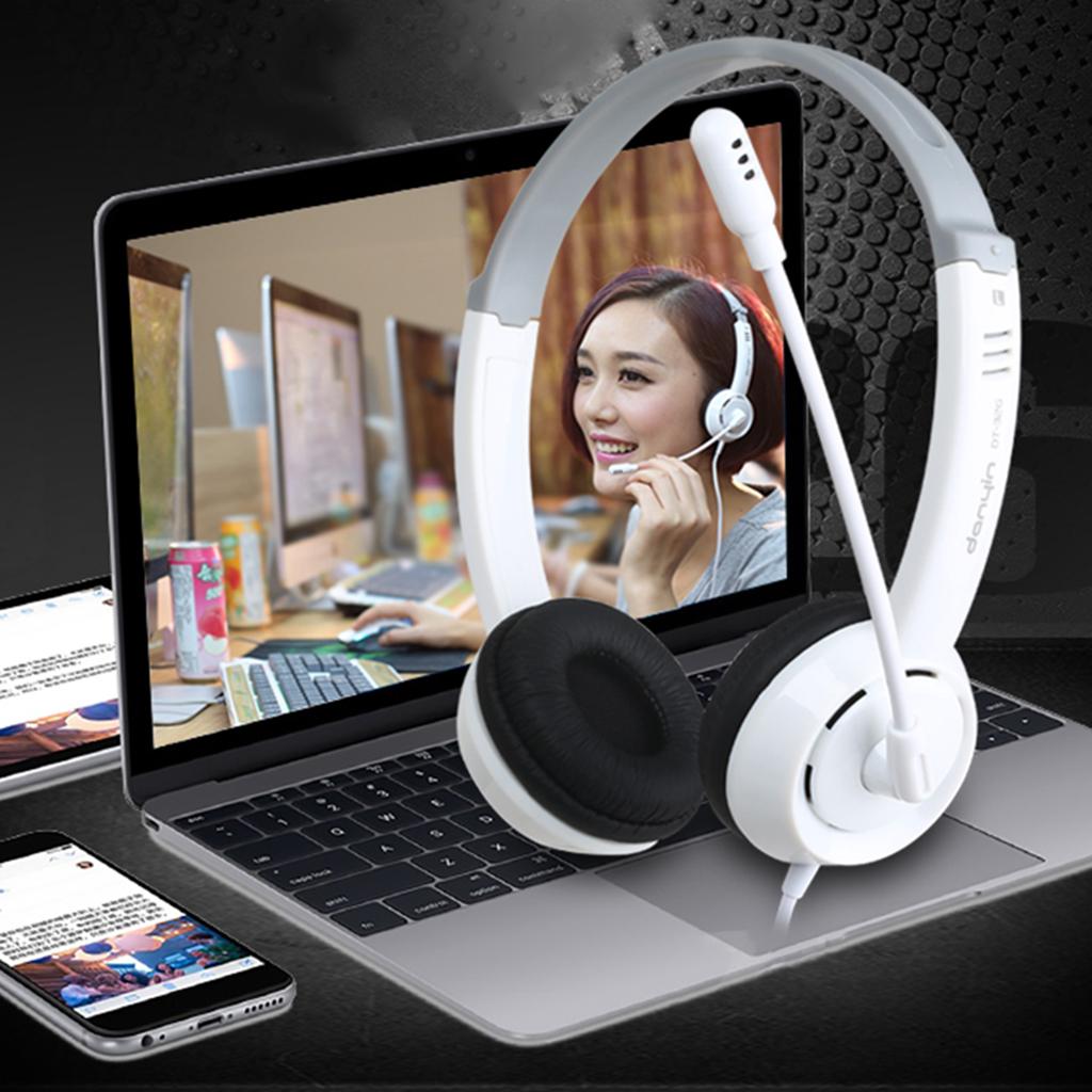 Kids Headphones 3.5mm Wired On-Ear Children Headset Single 3.5mm White