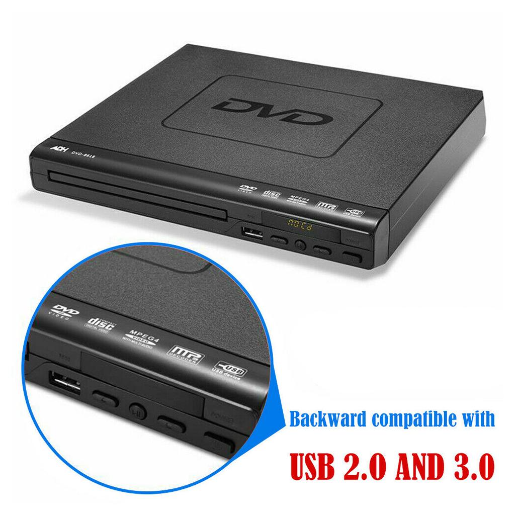 HD HDMI DVD Player ADH CD VCD Music Disc Upscaling USB Remote 1 inch Screen