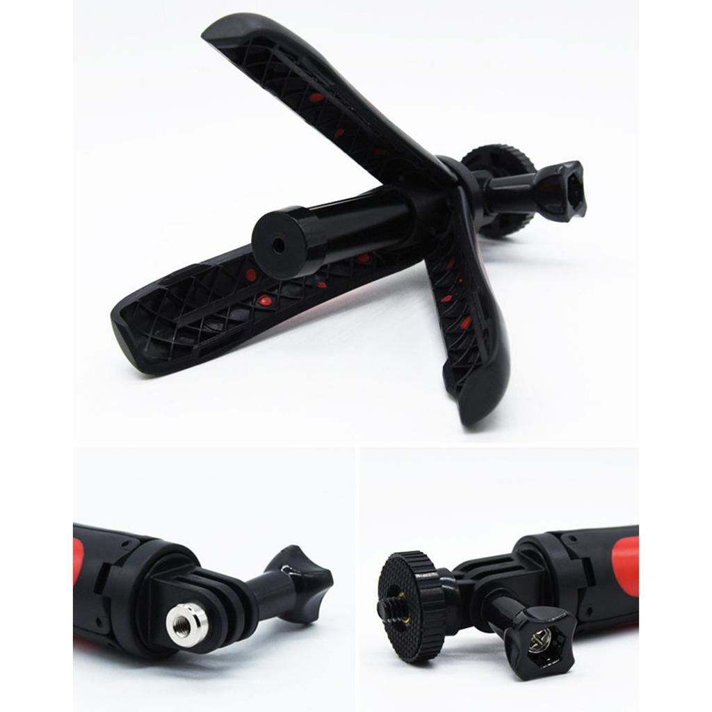 Extendable Selfie Stick Tripod Telescopic Pole 8 7 6 5 4 3+ 3 2 1 Red