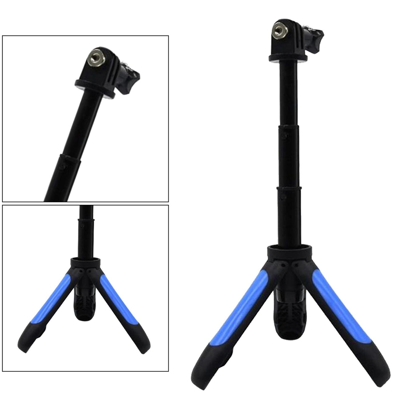 Extendable Selfie Stick Tripod Telescopic Pole 8 7 6 5 4 3+ 3 2 1 Blue