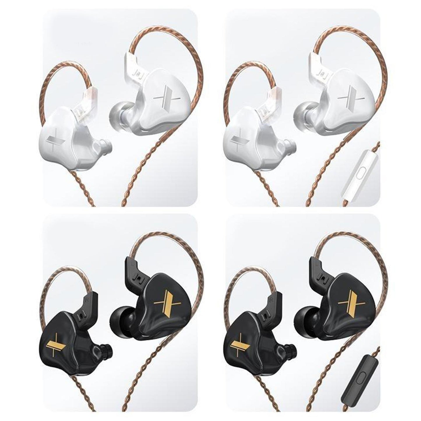 KZ  1DD Earphone In-Ear Earbud 10mm Dynamic Driver  white  no mic