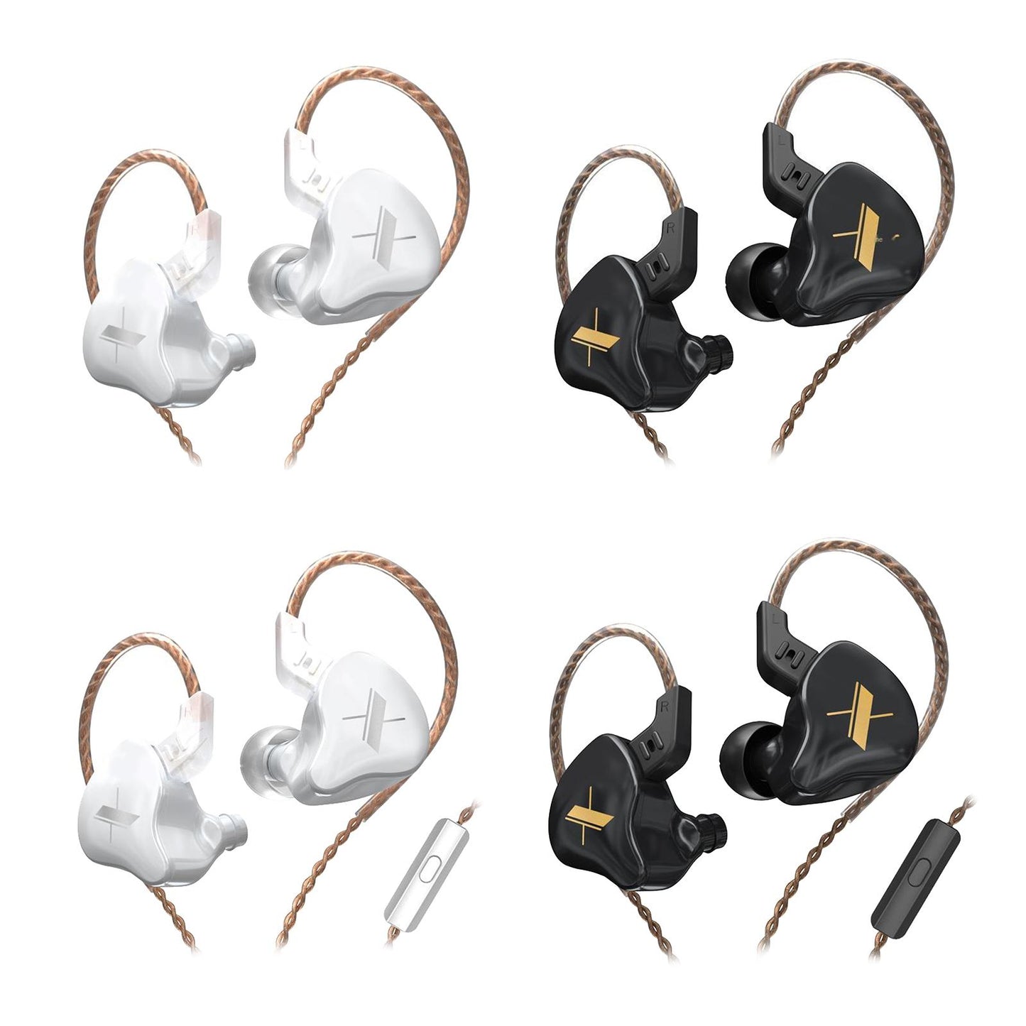 KZ  1DD Earphone In-Ear Earbud 10mm Dynamic Driver  white  no mic