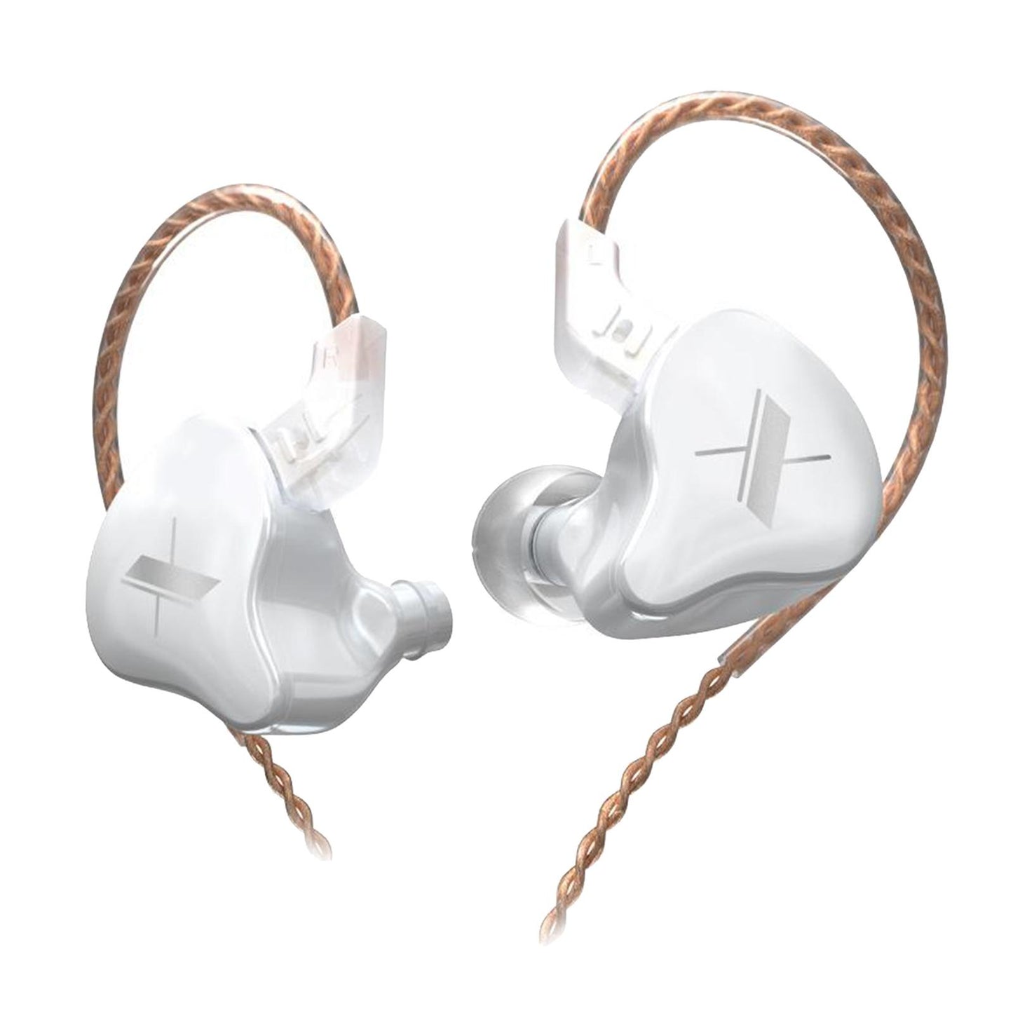 KZ  1DD Earphone In-Ear Earbud 10mm Dynamic Driver  white  no mic
