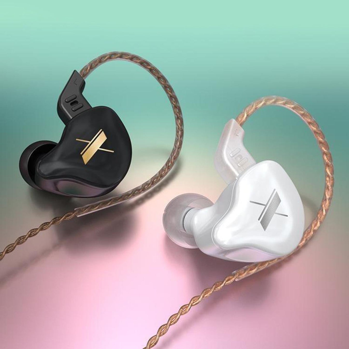 KZ  1DD Earphone In-Ear Earbud 10mm Dynamic Driver  white  with mic