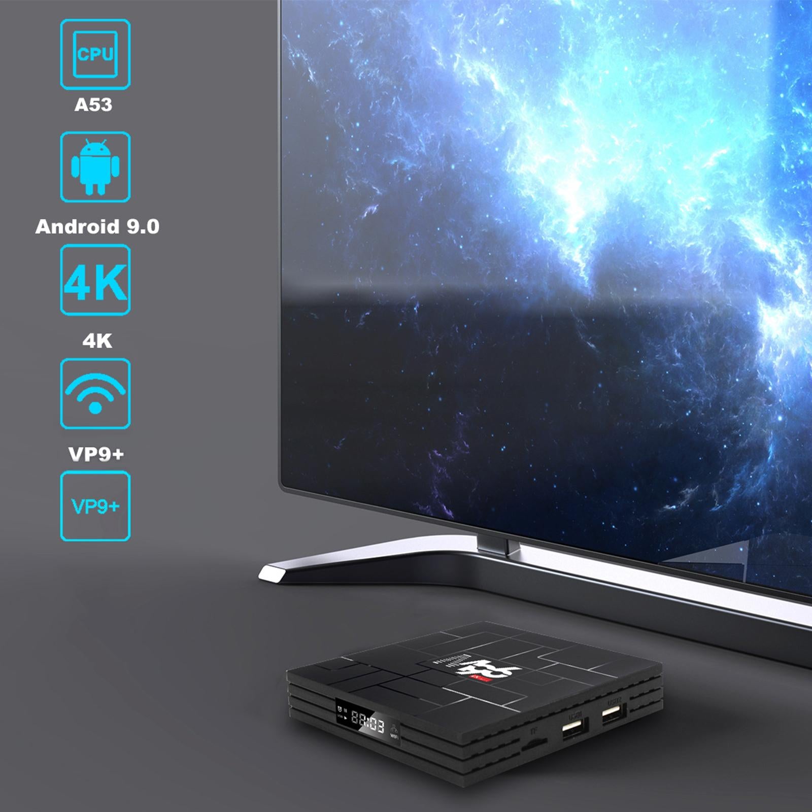 Newest M96 Android 9.0 5G Hotspot Set-Top Box  4GB 64GB eu plug