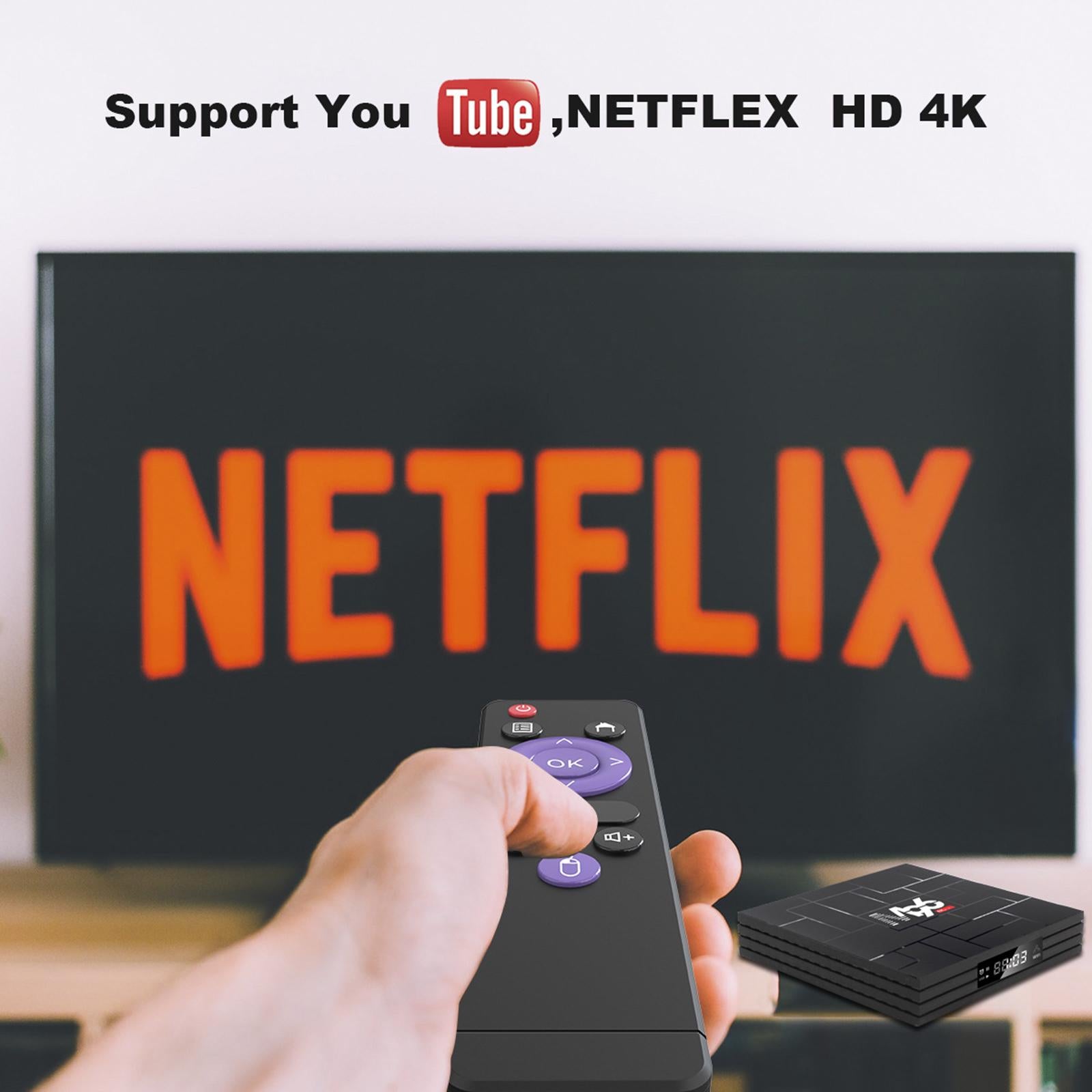 Newest M96 Android 9.0 5G Hotspot Set-Top Box  4GB 64GB eu plug