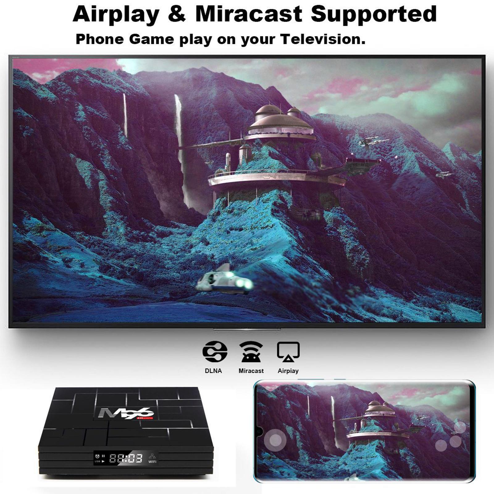 Newest M96 Android 9.0 5G Hotspot Set-Top Box  4GB 64GB uk plug
