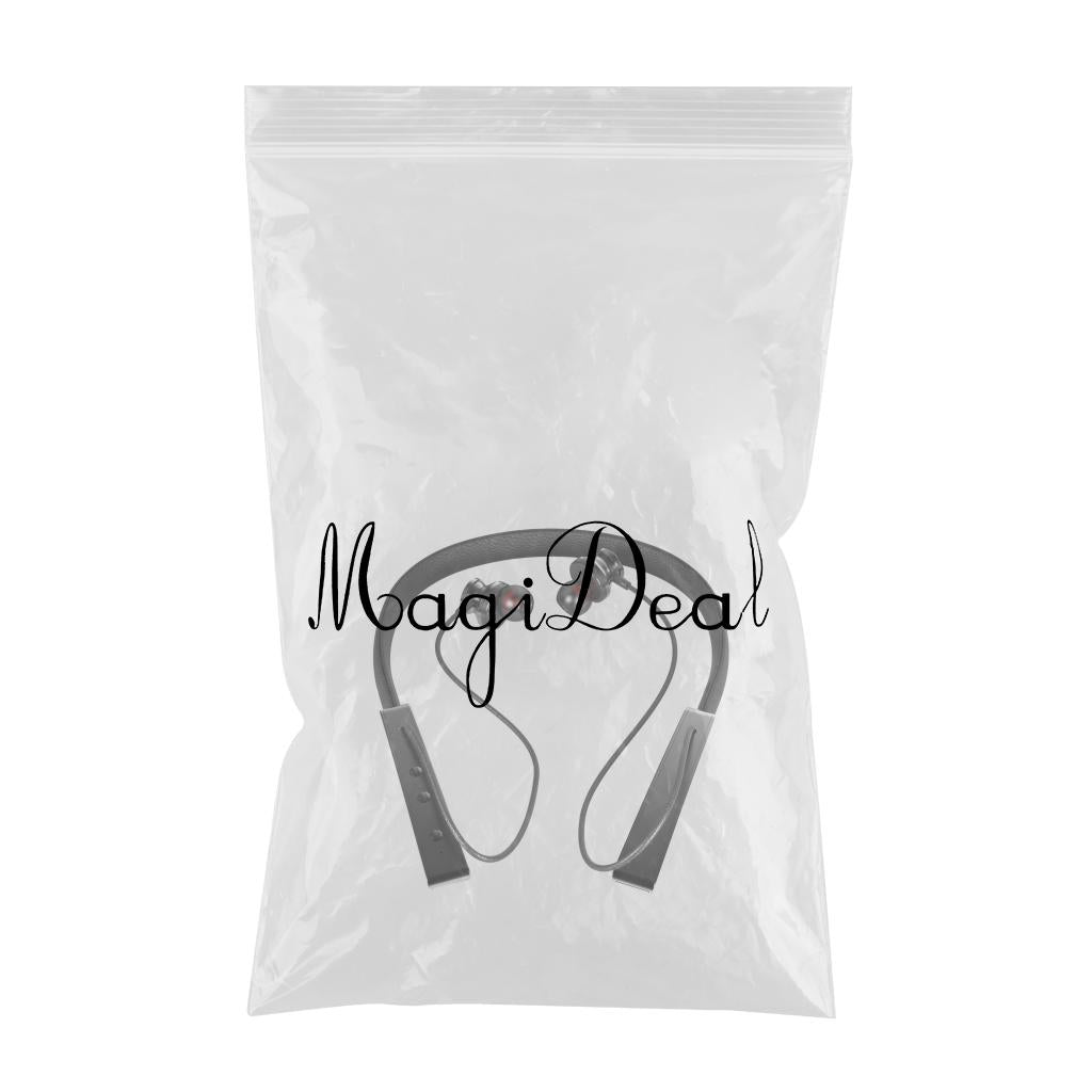 Bluetooth Headphones Neckband Earphone Headset for Work Sports Running Black