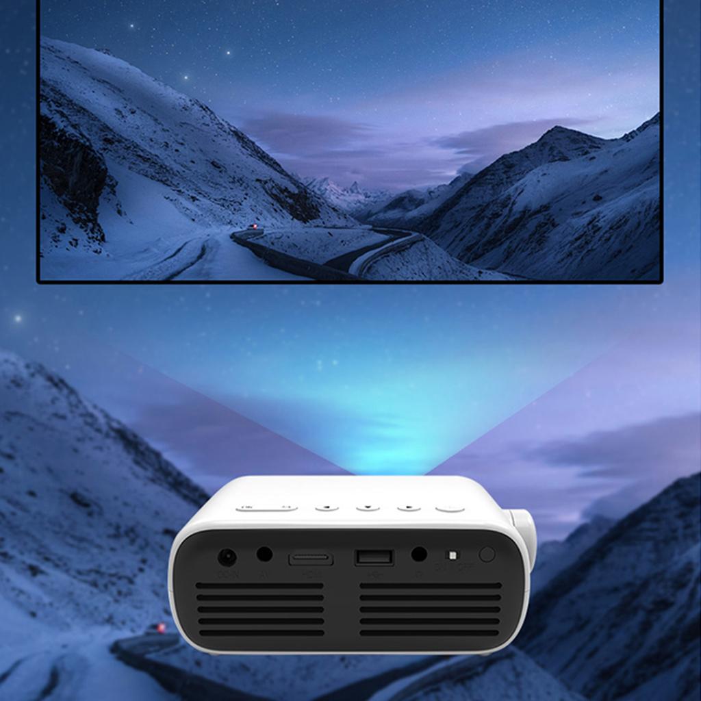 YG280 Movie Mini Projector 1080P 80'' with LED HDMI AV USB AUX For TV Stick