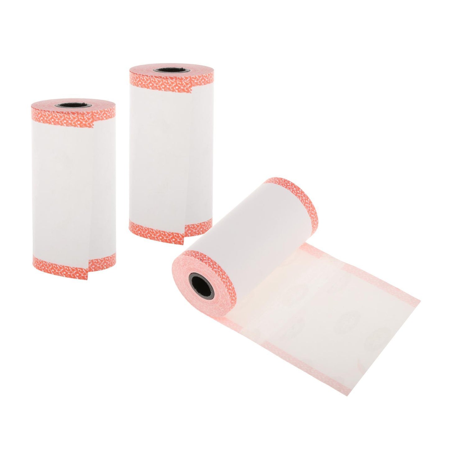 3x Thermal Cash Register Printing Paper Roll Label Printer Color Edge Red