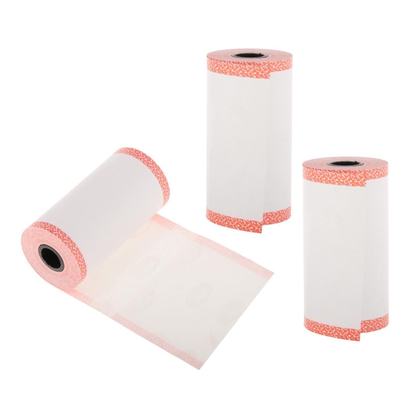 3x Thermal Cash Register Printing Paper Roll Label Printer Color Edge Red
