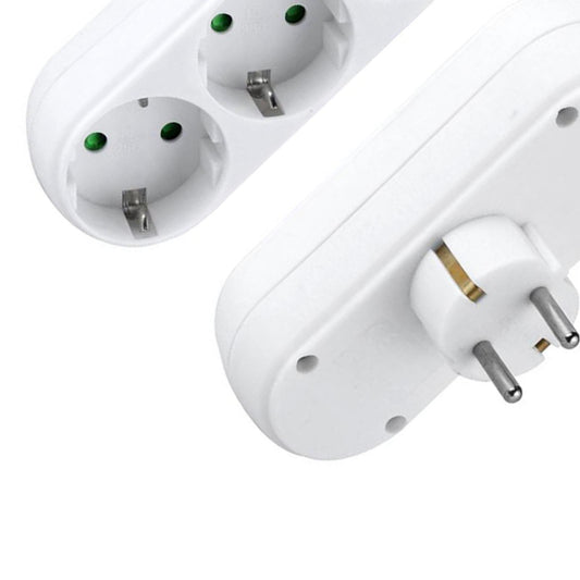3-hole Triple Socket AC 250V 16A Fireproof Socket for Home Office EU Plug