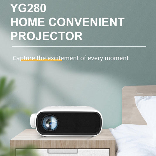Portable Mini Projector 1080P 80'' with LED HDMI AV USB AUX 3.5mm US Black