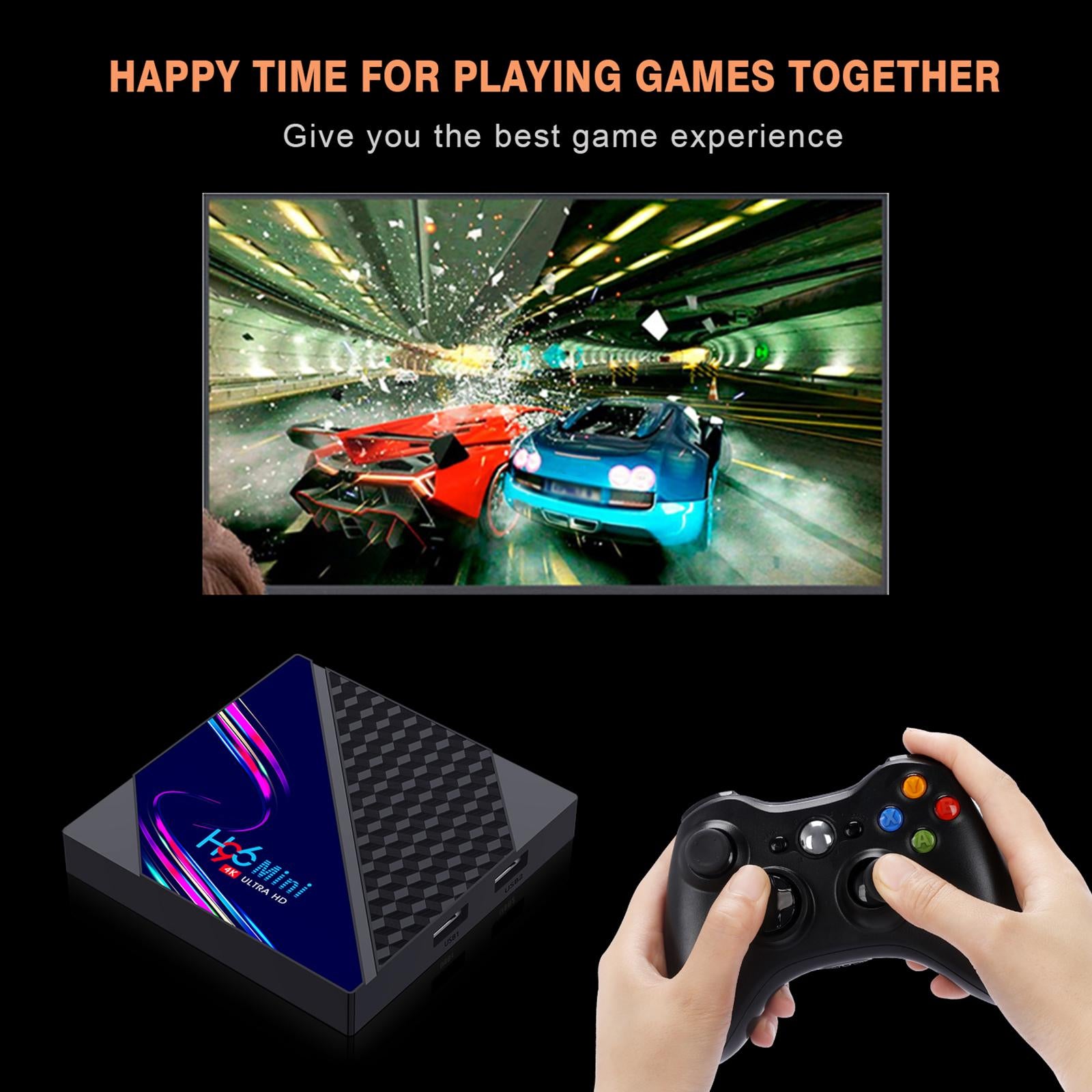 Android 10.0 Smart Box RK3228A Chip 2.4G 5.0G WIFI 3D Smart Player 2G+16G UK