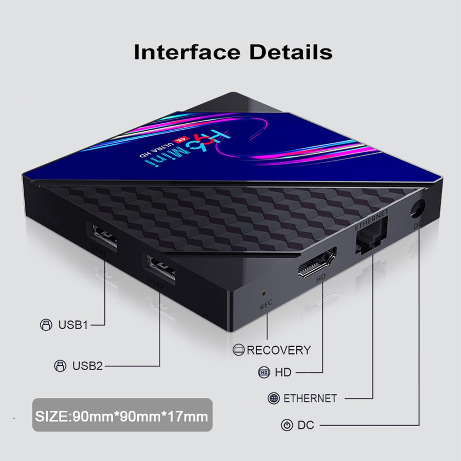 Android 10.0 Smart Box RK3228A Chip 2.4G 5.0G WIFI 3D Smart Player 2G+16G UK