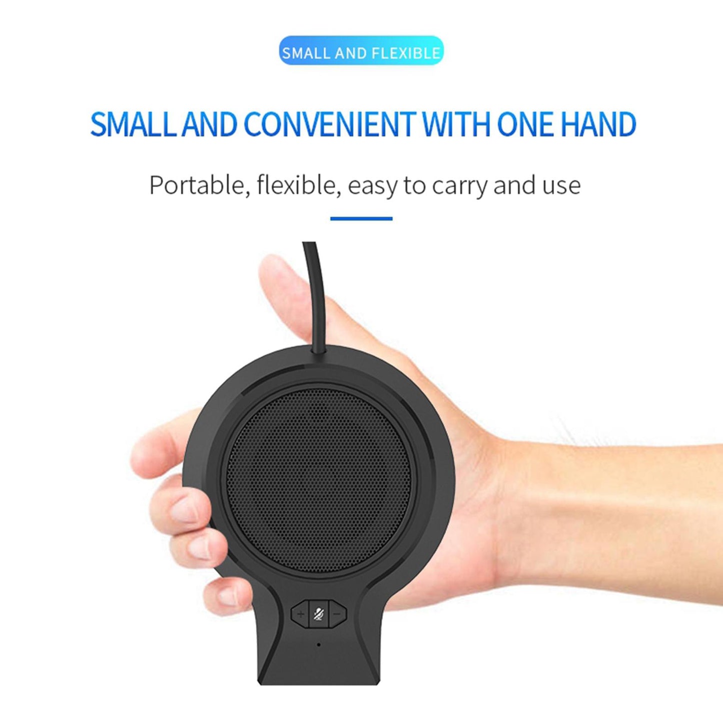 Mini USB Conference Computer Desktop PC Laptop Microphone Mic Video Meeting