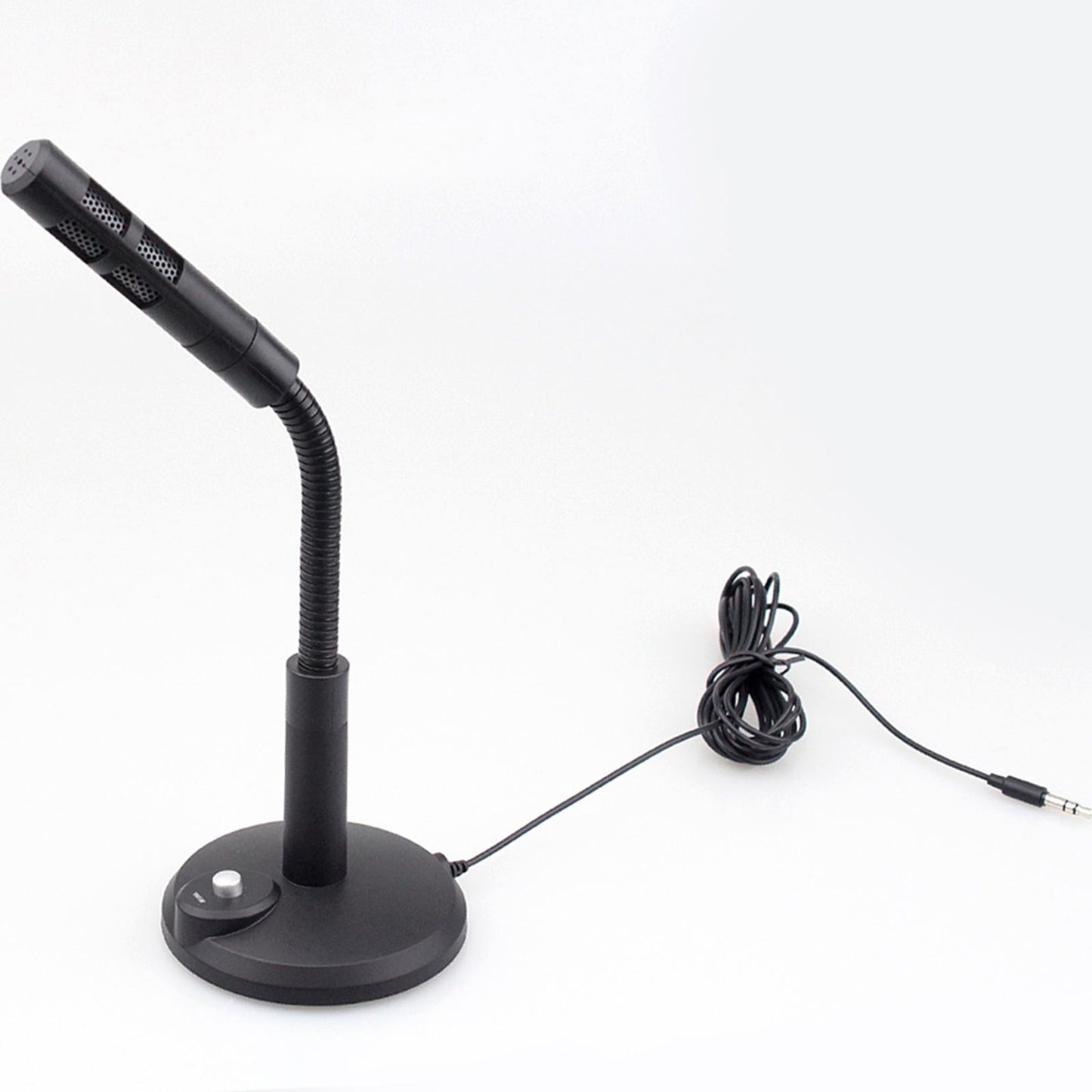 USB/3.5mm Mini Condenser Microphone Mic for PC Computer F11 Silver 3.5mm
