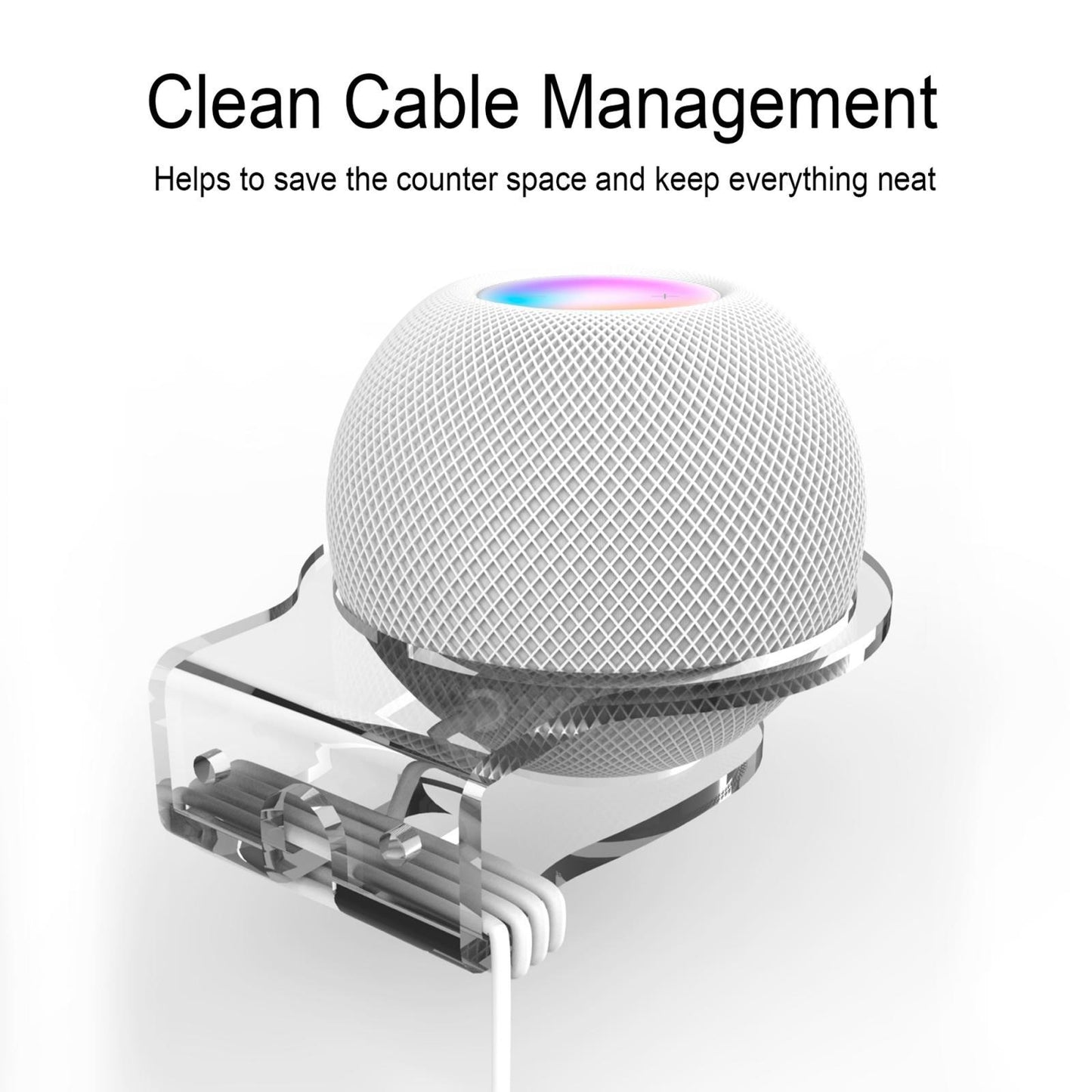 Mini Compact Wall Shelf Holder Hanger Sturdy for Apple Home Pod Mini Speaker