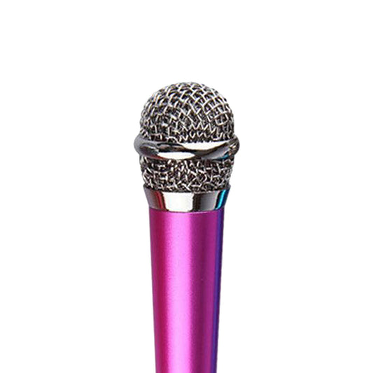 Portable Mini Karaoke Microphone Mic for Singing Voice Recording  Rose Gold