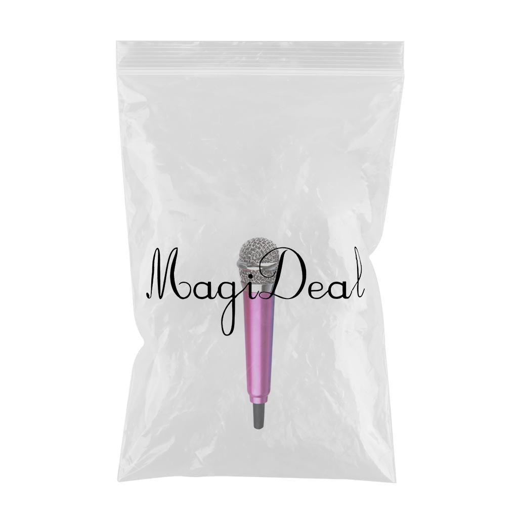 Portable Mini Karaoke Microphone Mic for Singing Voice Recording  Rose Gold