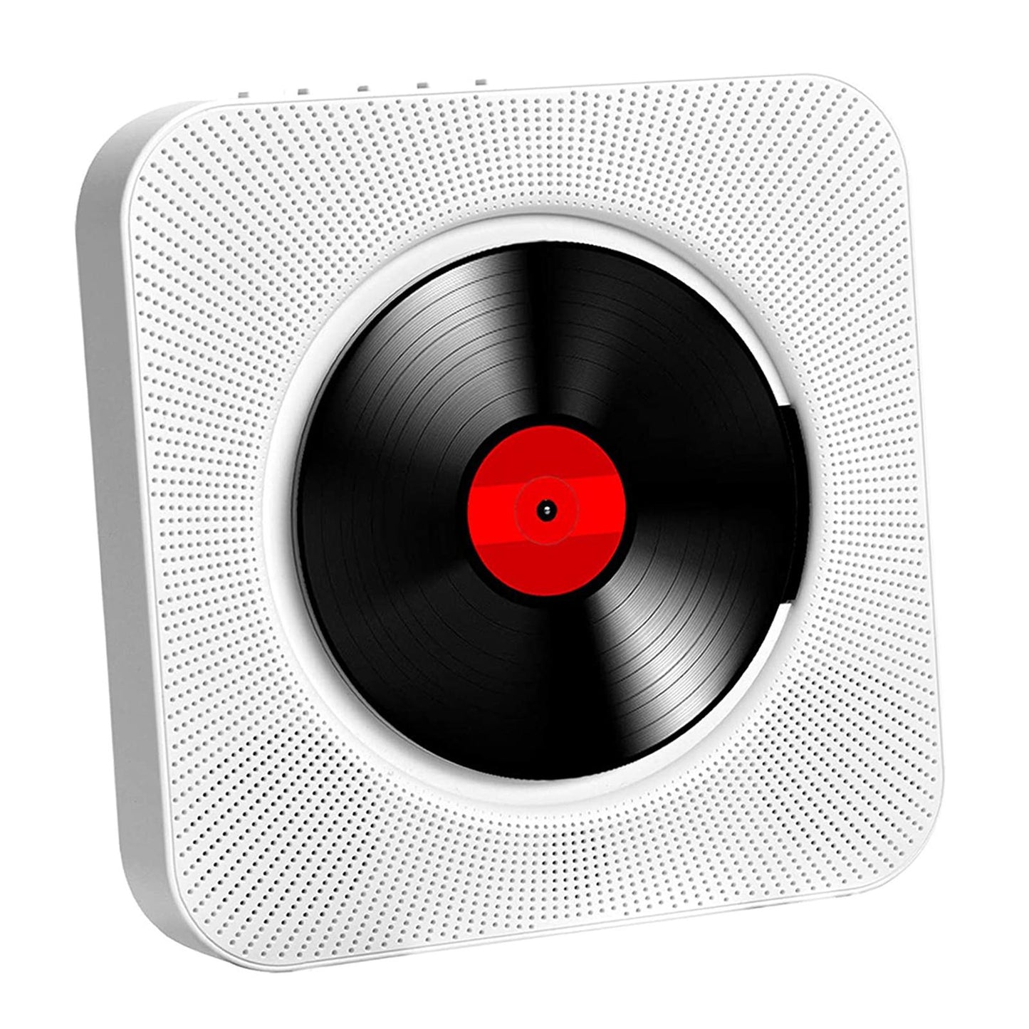 Bluetooth CD Player Wall Mountable Remote Control w/Headphone Jack EU Plug