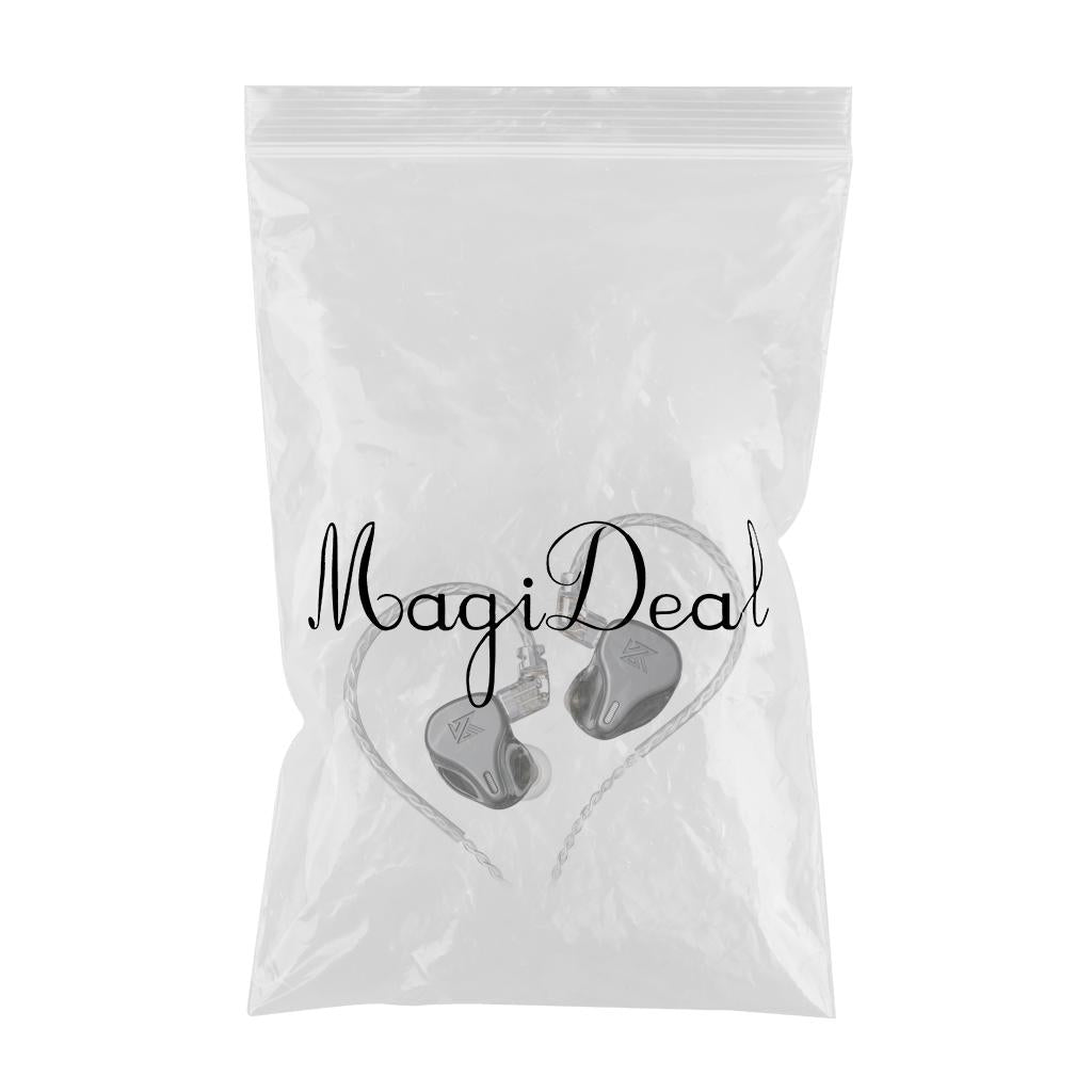 DQ6 3DD HIFI Bass Noise Cancelling Earphone in-Ear Headset Gray Standard