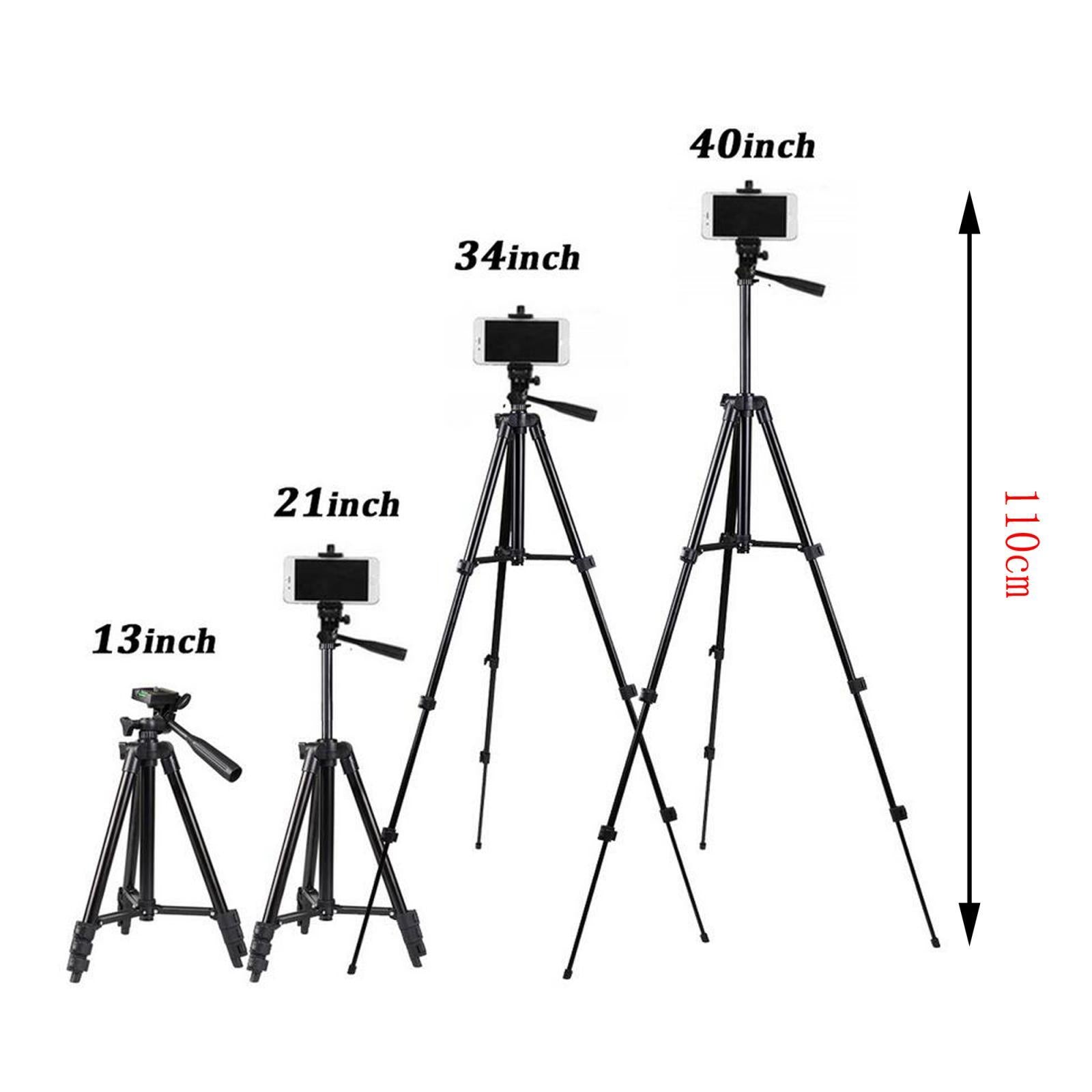 Tripod Stand Selfie Stick Aluminum 4-Sections Bluetooth Remote for Gopro