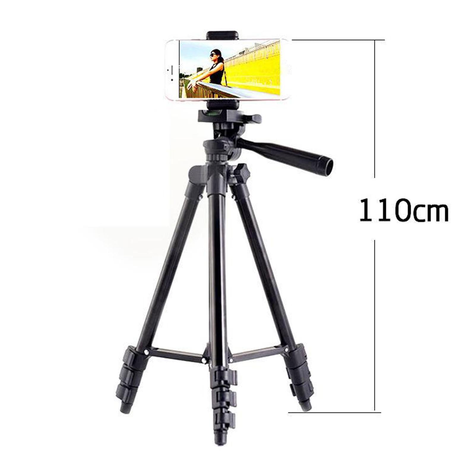 Tripod Stand Selfie Stick Aluminum 4-Sections Bluetooth Remote for Gopro