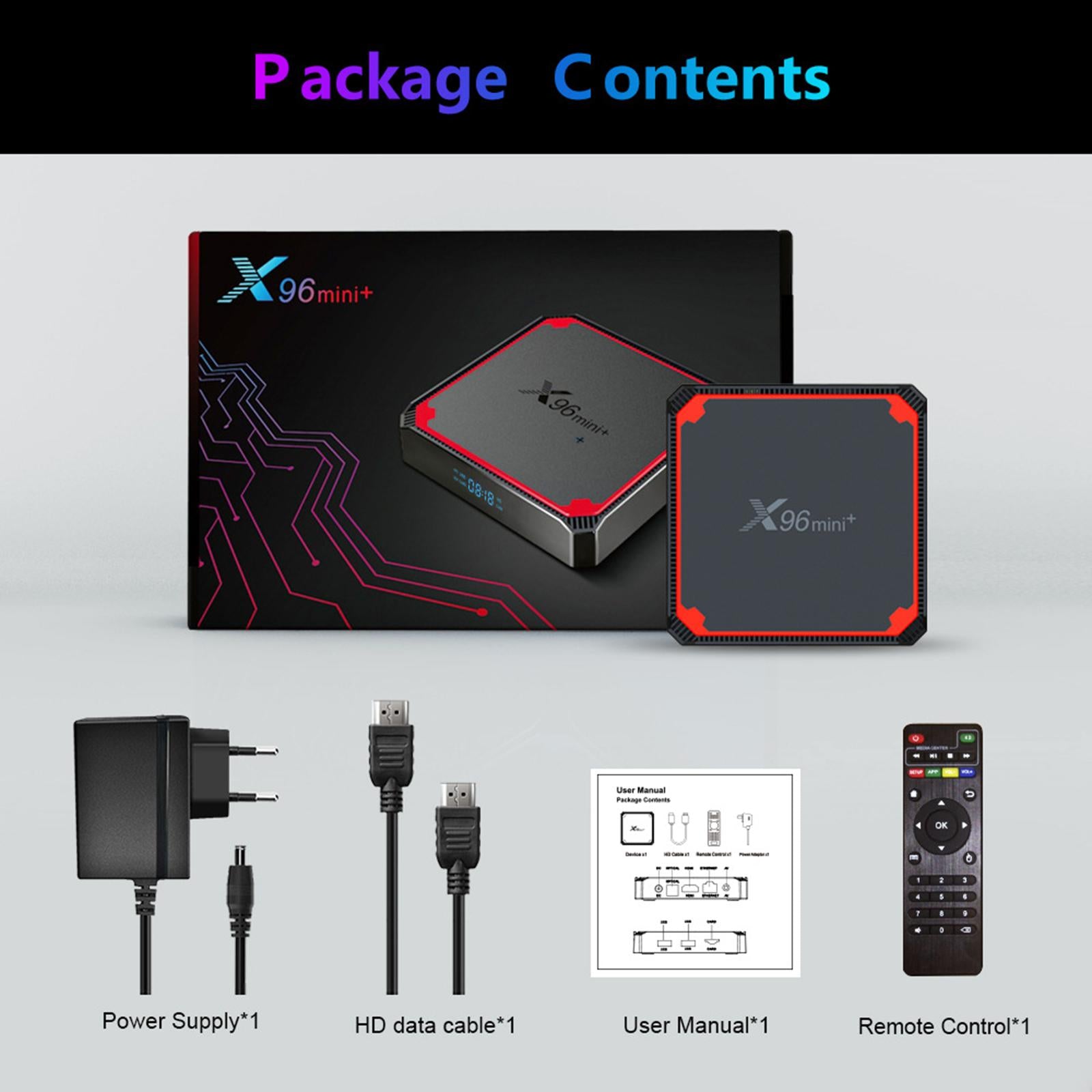   mini+ with Android 4K TV Set-top BOX Media Player 2+16G EU