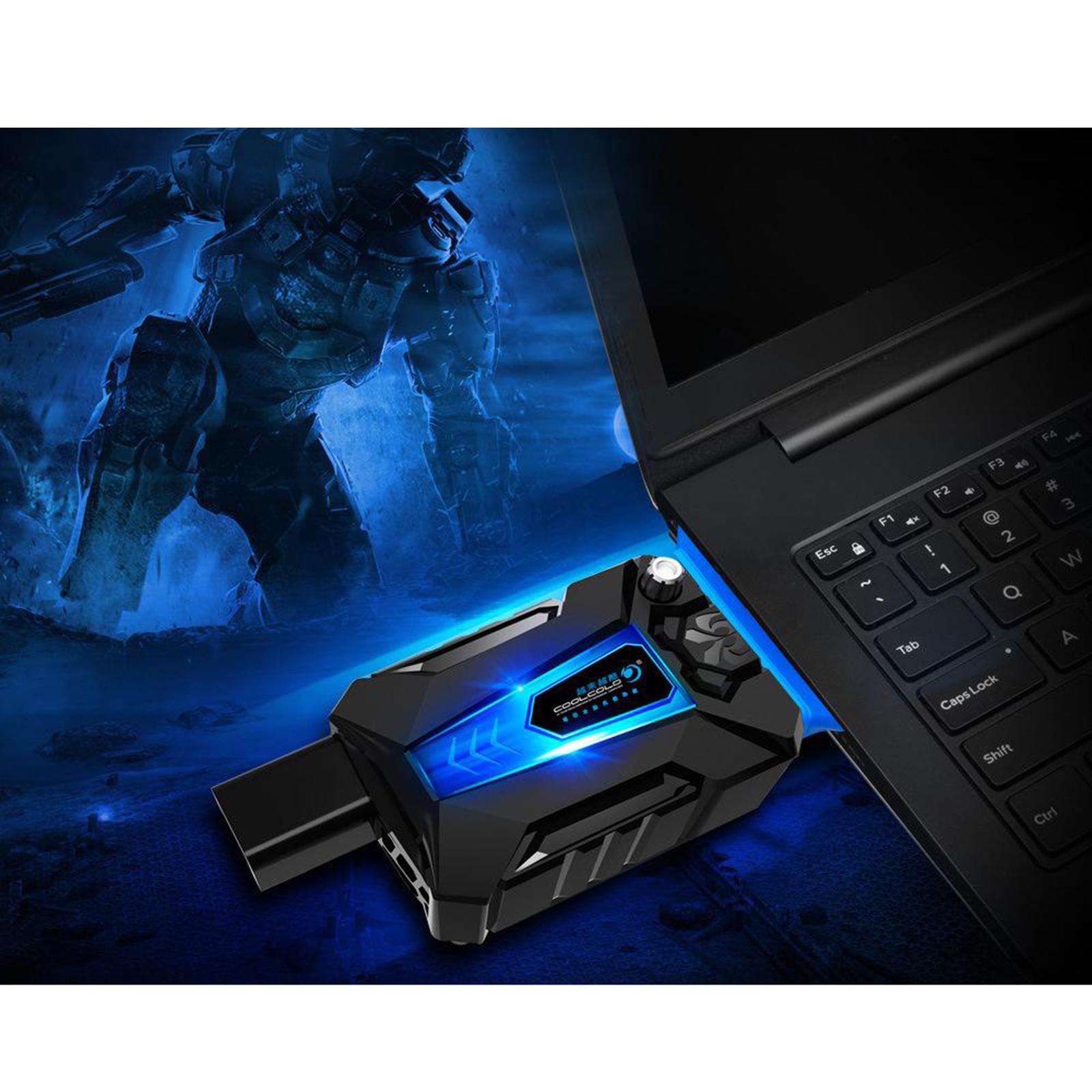 Portable Laptop Fan Cooler Radiator Auto-Temp Detection Perfect for Ga ...