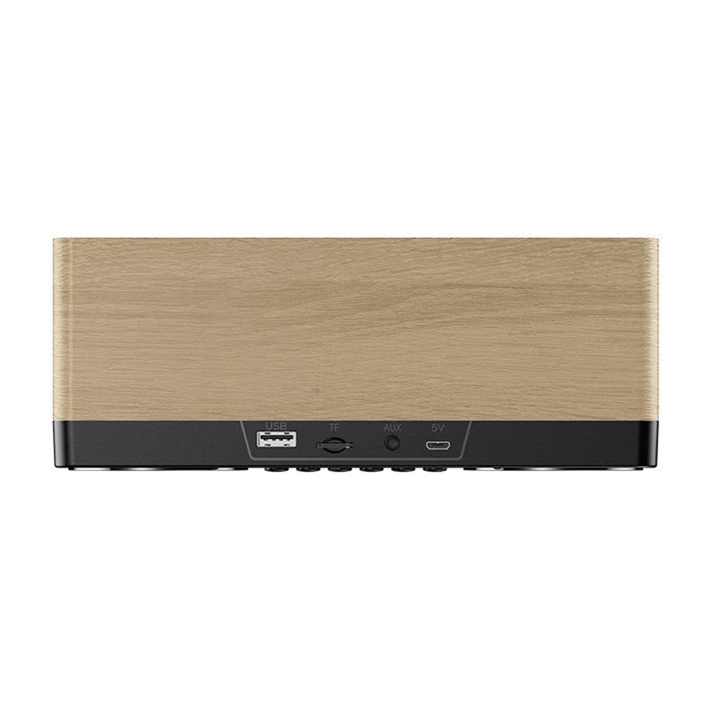 Bluetooth Portable Wooden Soundbar Audio Player for Home Office Computer yellow wood grain